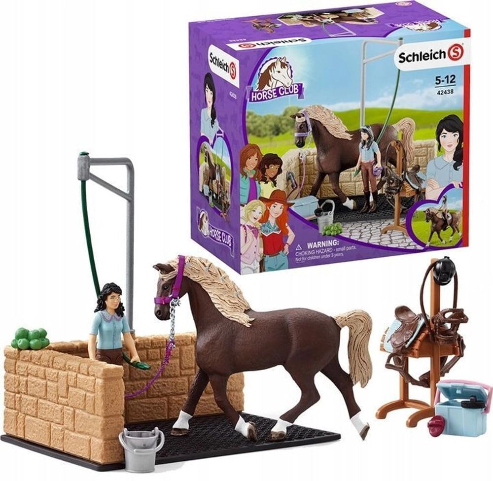 Мойка для лошадей Horse Club с Эмили и Луной Schleich 42438