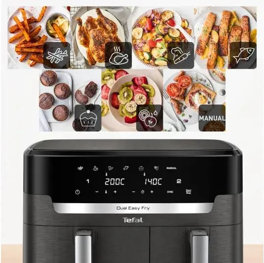 Аэрогриль Tefal Dual Easy Fry EY942HE0