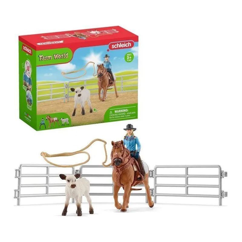 Schleich - пастушка и лассо 42577