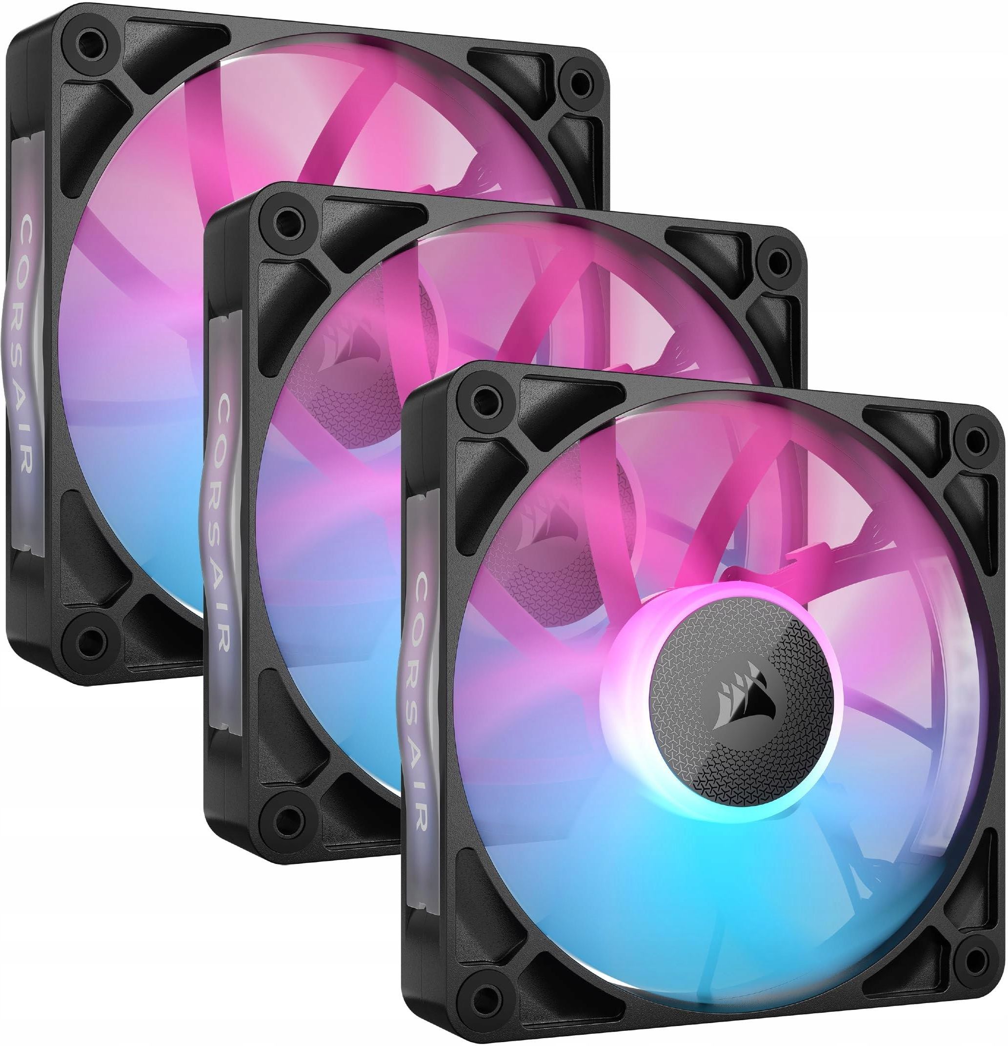 Вентилятор для корпуса Corsair iCUE LINK RX120 RGB CO9051018WW, черный, 3шт