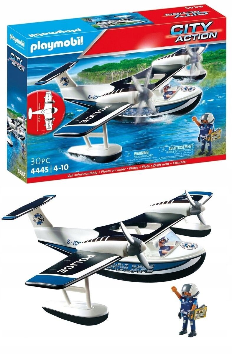 Конструктор Playmobil 4445 Полицейский гидросамолет