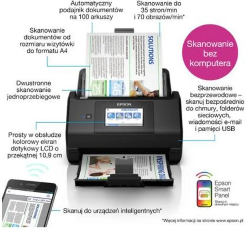 Сканер Epson WorkForce ES-580W
