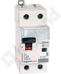 Дифференциальный автомат Legrand P312 2P 20 A C 30 мА тип AC 411014