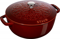 Чугунная круглая кастрюля Staub Lily Ø 22 см, 3,5 л, гранатовая 405086750