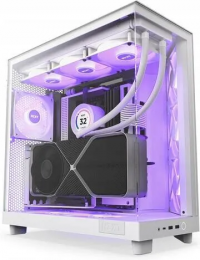 Корпус NZXT H6 Flow RGB CC-H61FW-R1, Mid-Tower, белый