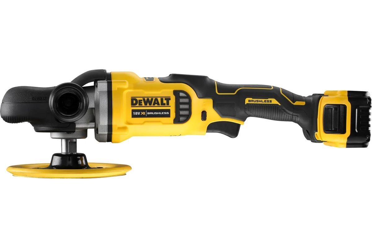 Аккумуляторная полировальная машина DeWalt DCM849P2, с 2 АКБ 5 Ач и ЗУ, в сумке