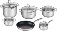 Набор посуды Tefal Duetto+ G732SB55 11 пр. стальной