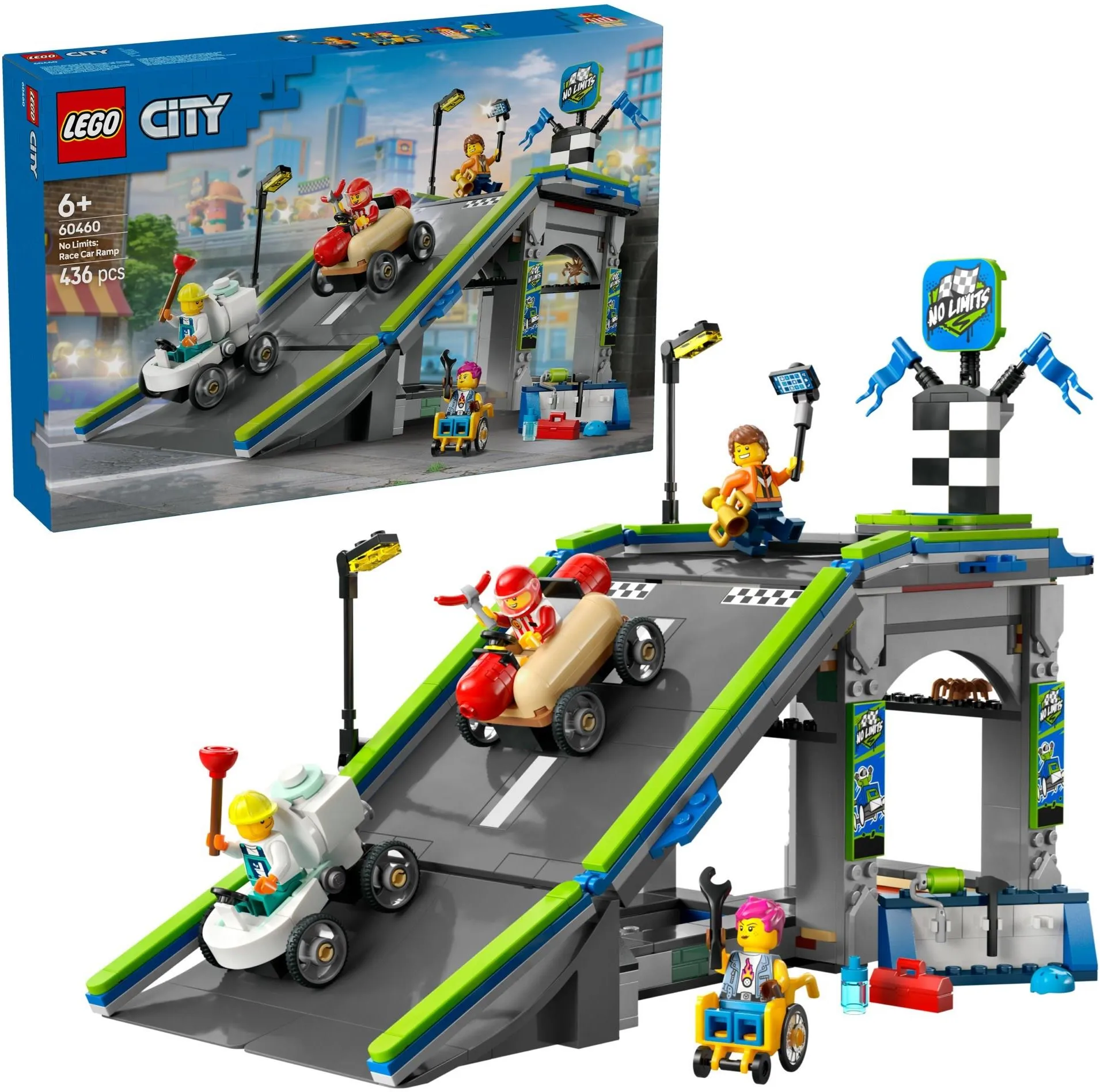 LEGO City 60460 Без границ: трасса с трамплинами для гонок