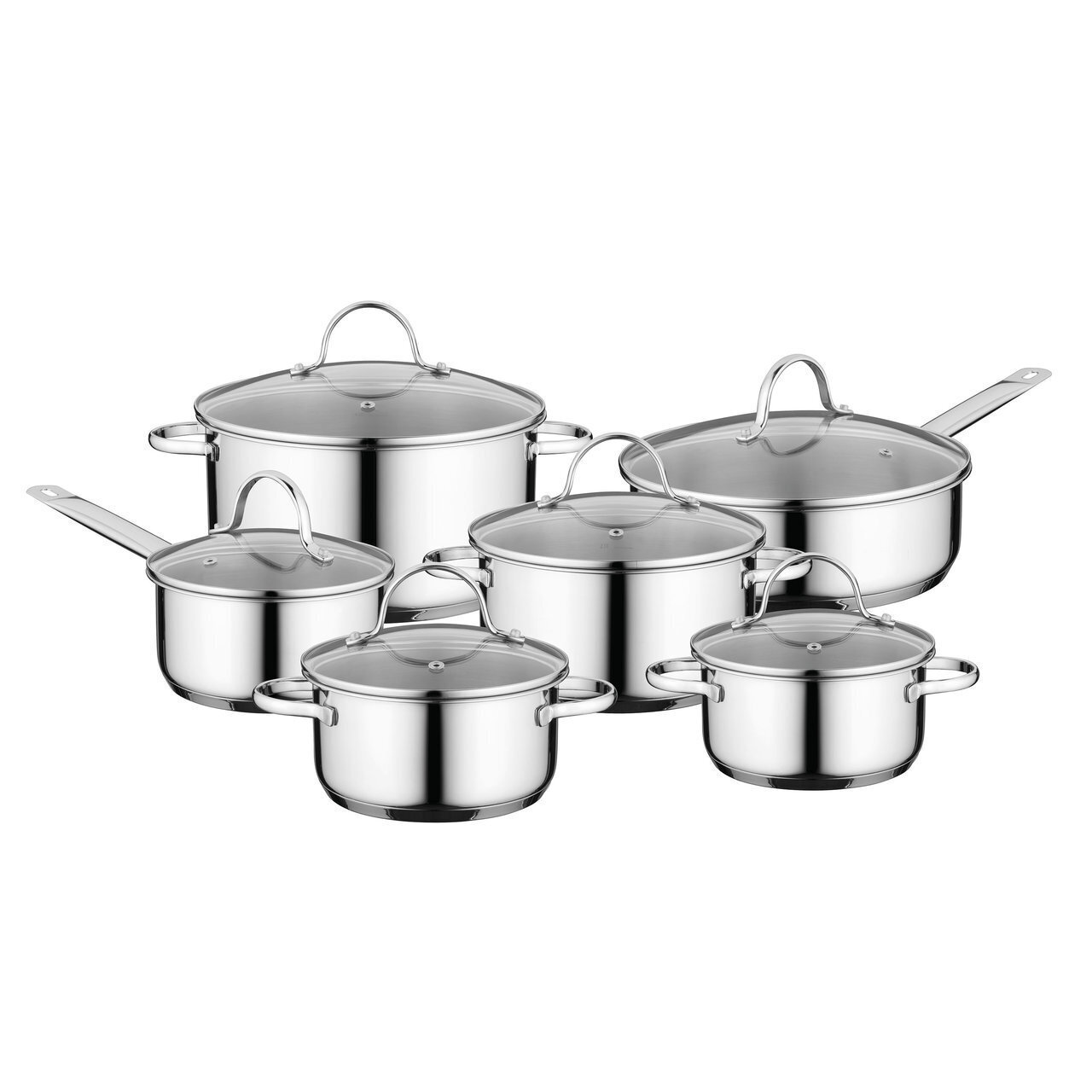 Набор посуды BergHOFF Comfort 1100240А 12 пр. серебристый