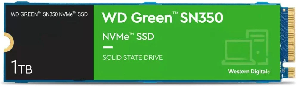 SSD-накопитель Western Digital Green SN350 1 ТБ (WDS100T2G0C)