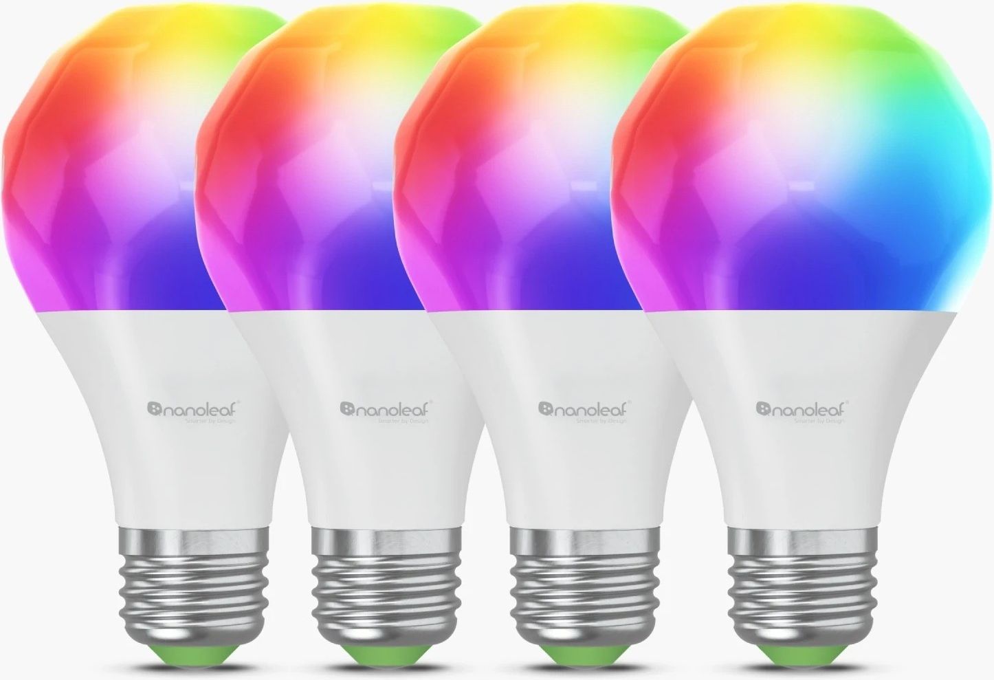 Комплект светодиодных ламп Nanoleaf N7501B02-4A60E Essentials Smart Bulbs E27 RGB Matter Bluetooth, 4 шт.
