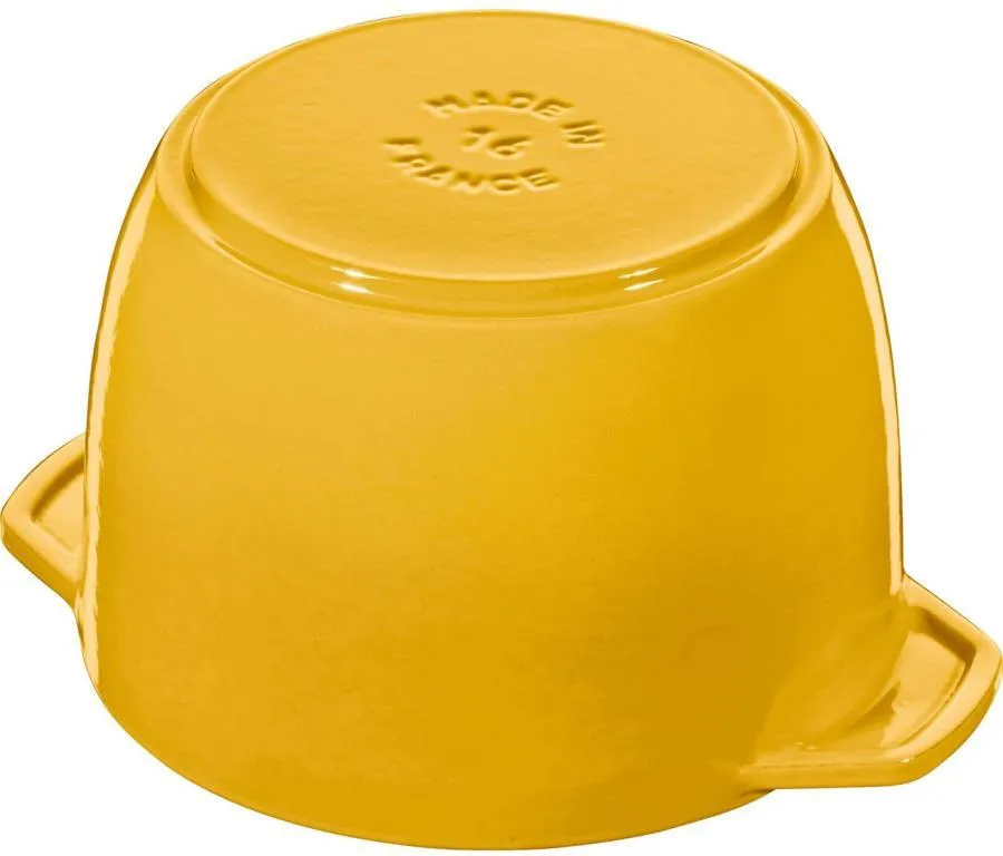 Мини-круглая кастрюля Staub La Cocotte Ø 16 см, лимонная 1029064