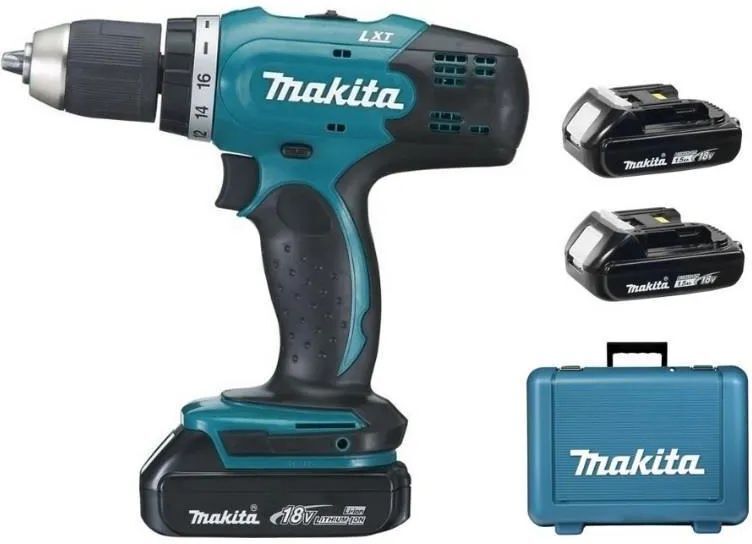 Набор Combo Makita DDF453SYE+BGA452 18V с дрелью-шуруповёртом и УШМ с АКБ 2x1,5 Ah и ЗУ