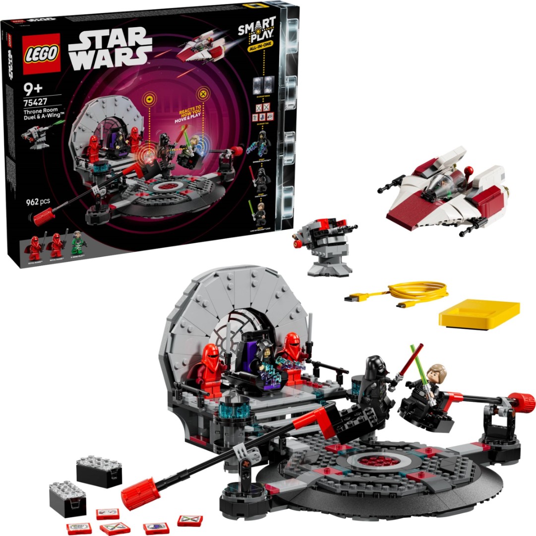 Конструктор LEGO Star Wars 75427 SMART Play: Поединок в тронном зале и A-Wing
