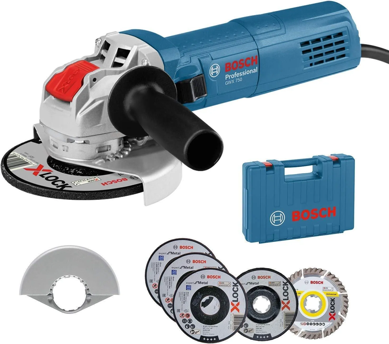 Угловая шлифовальная машина Bosch GWX 750-125 0615990L6U