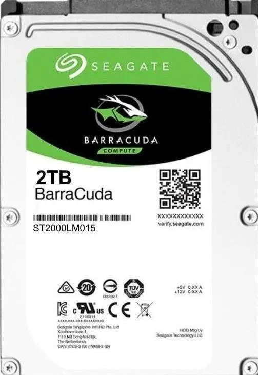 Жесткий диск Seagate Barracuda 2TB 2.5" ST2000LM015