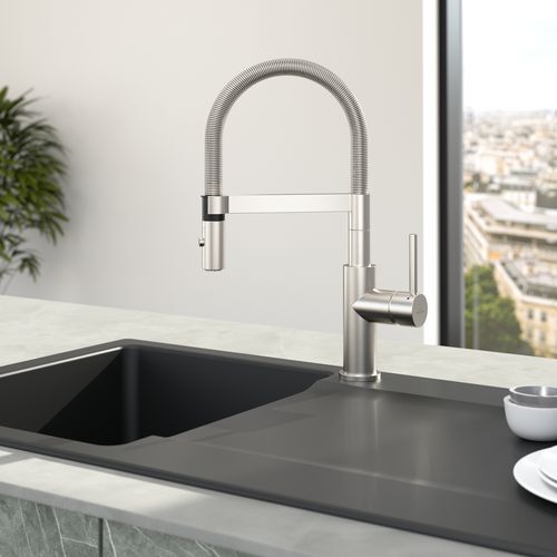 Однорычажный смеситель для кухни Villeroy & Boch Steel Expert Compact (927300LC)
