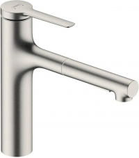 Смеситель Hansgrohe Zesis M33 2jet Sbox нержавеющая сталь 74823800