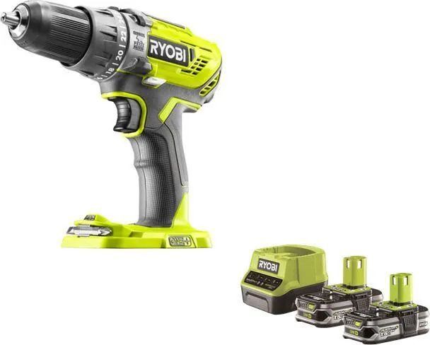 Ударная дрель RYOBI R18PD3-215S с АКБ и ЗУ