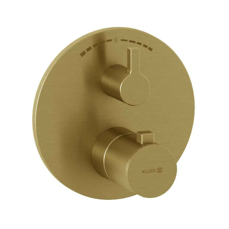 Смеситель для ванны и душа Kludi Nova Fonte Puristic 20810N015, матовое золото
