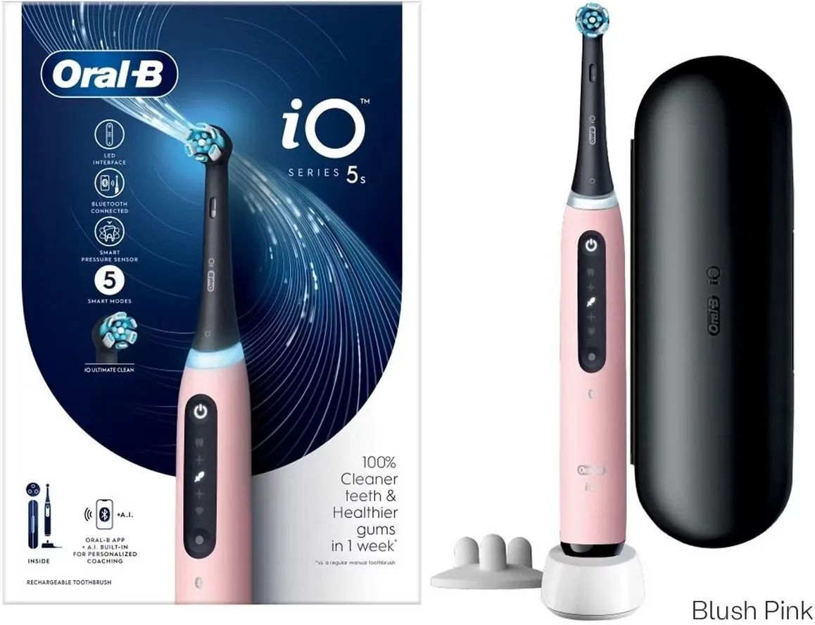 Электрическая зубная щетка Oral-B iO Series 5S нежно-розового цвета
