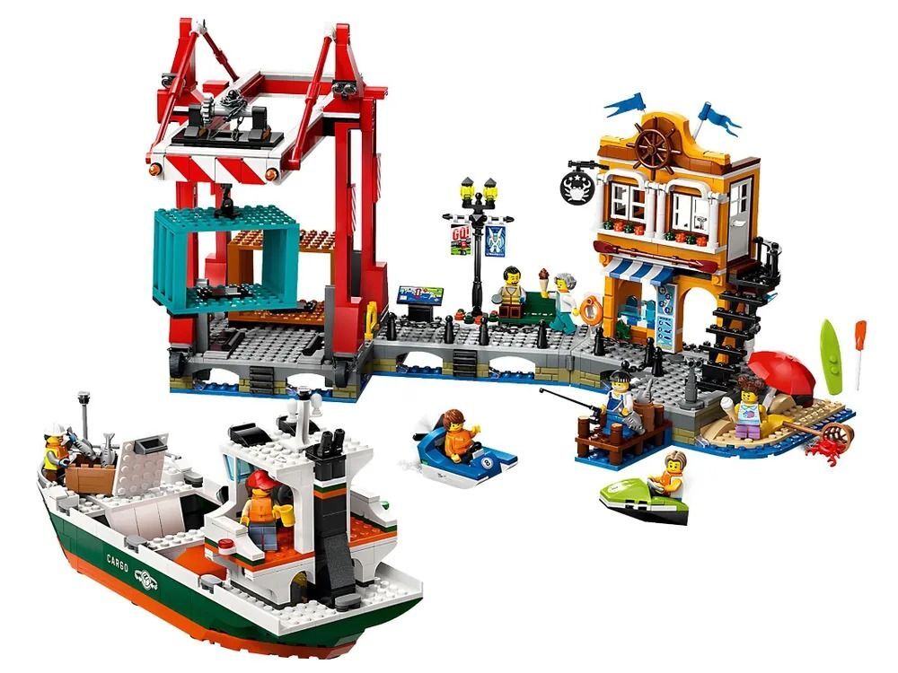 Конструктор LEGO City 60422 порт с грузовым кораблем