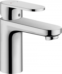 Смеситель для раковины Hansgrohe Vernis Blend 100 с металлическим сливным гарнитуром, хром 71559000