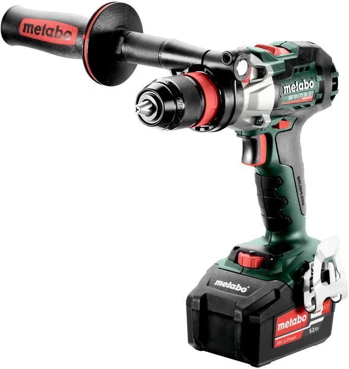Дрель-шуруповёрт аккумуляторная Metabo SB 18 LTX BL Q I 602361650 в кейсе metaBOX с 2 аккумуляторами Li-Ion 18 V/5.2 Ah и ЗУ