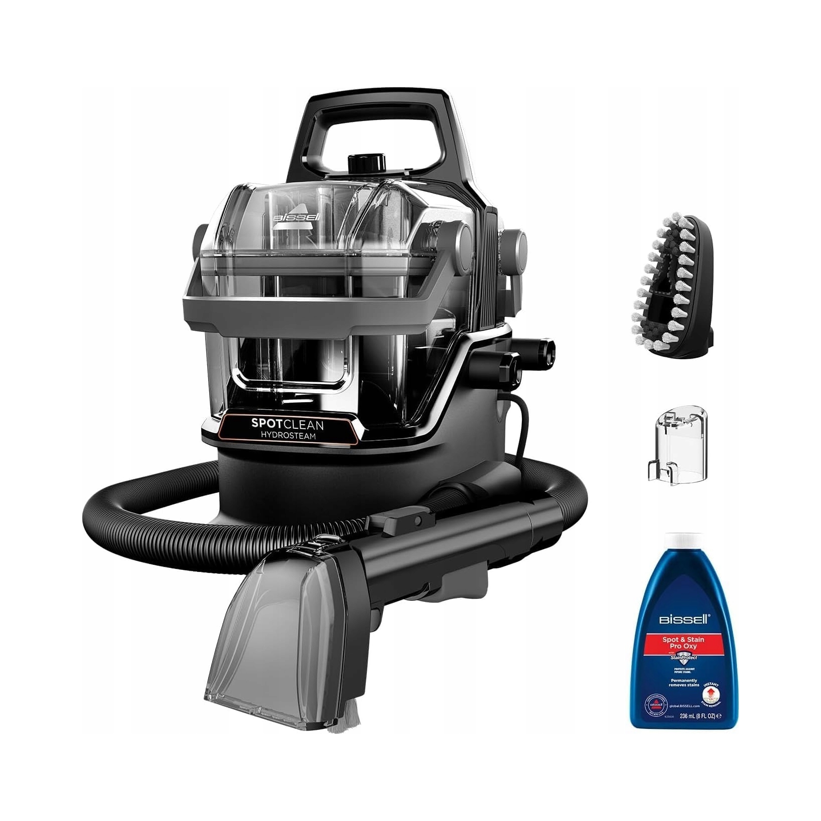 Портативный моющий пылесос BISSELL SpotClean HydroSteam 3689N, чёрный