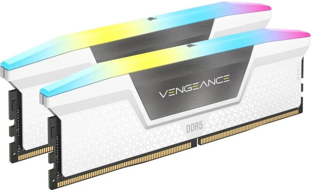 Оперативная память Corsair Vengeance RGB, DDR5, 32 GB, 6000MHz, CL30 (CMH32GX5M2E6000C36W)