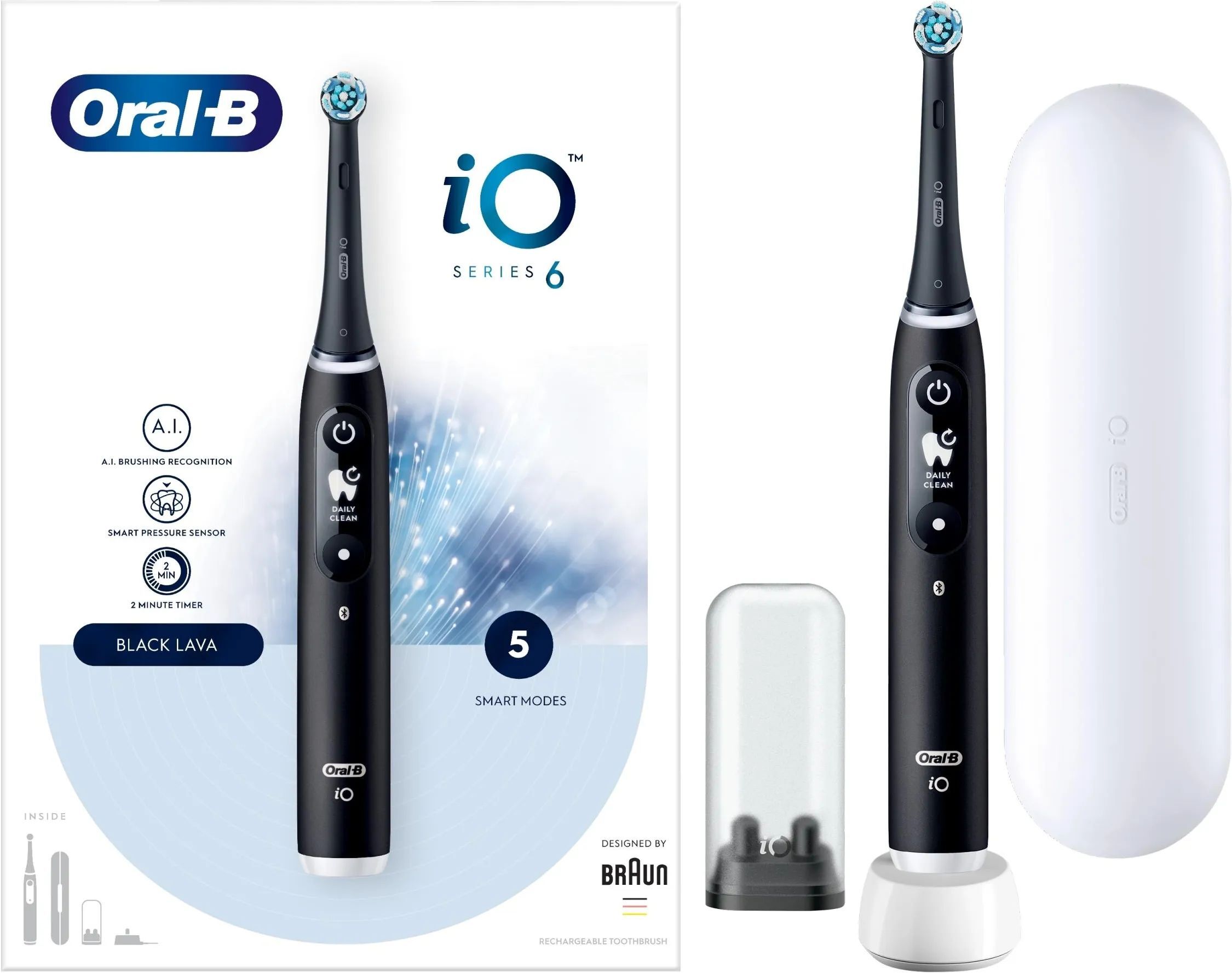 Электрическая зубная щетка Oral-B iO Series 6 Black Lava