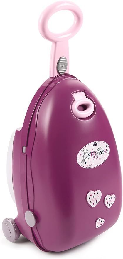 Smoby Набор для кормления и купания пупса в чемодане Baby Nurse (220346) розовый/серебристый