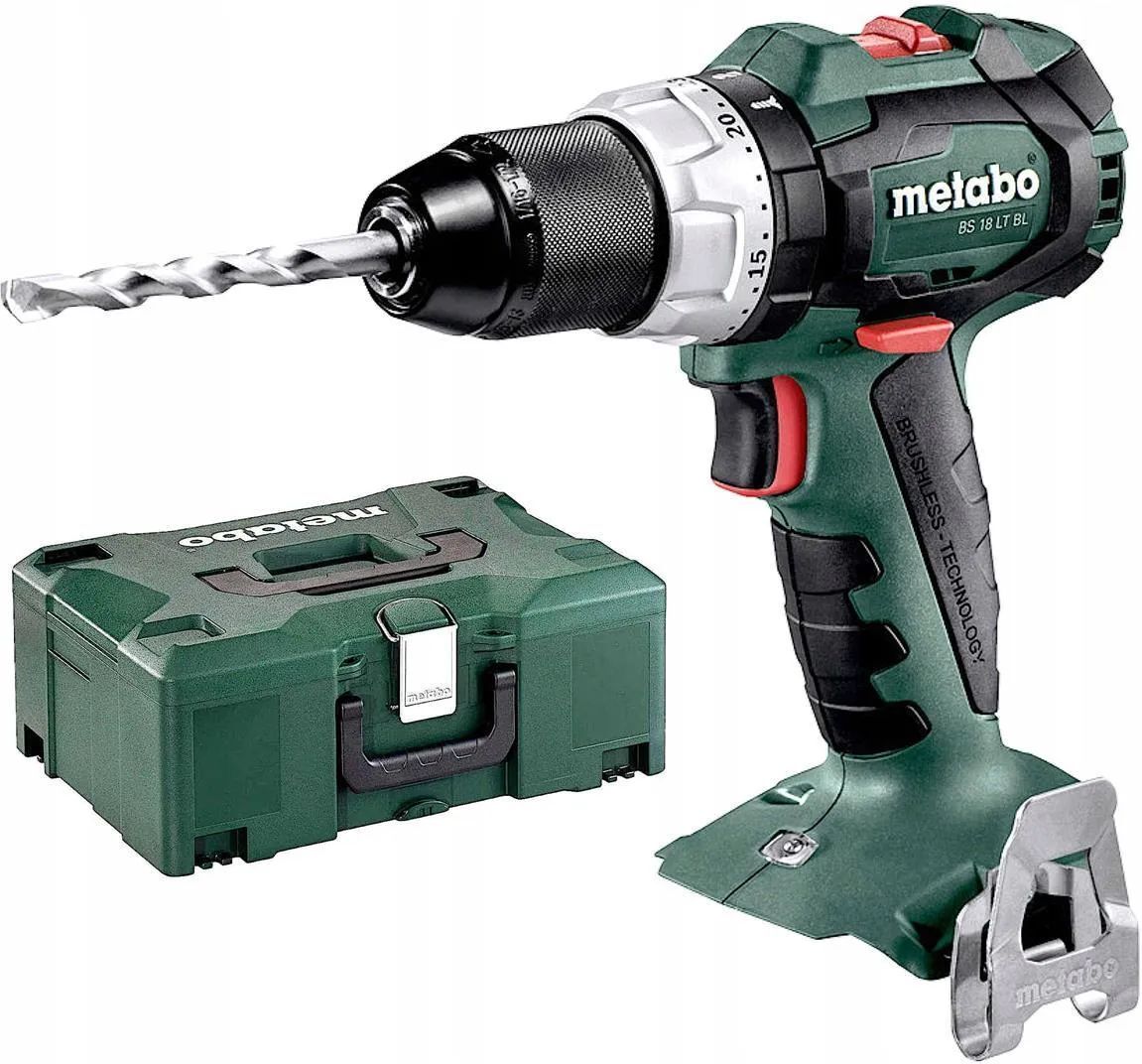 Дрель-шуруповерт аккумуляторная Metabo BS 18 LT BL 602325840 в кейсе MetaLoc II с 2 аккум. Li-Power 18 V/2.0 Ah и ЗУ ASC 55