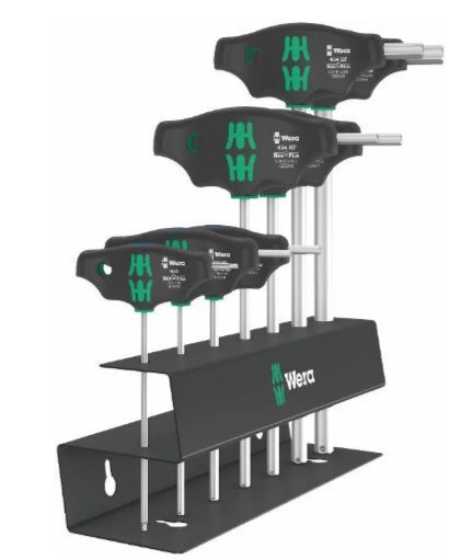 Wera набор отверток для винтов с профилем Hexplus 454/7 Hf Set 2 поперечной ручкой и функцией удержания, 7El. 23453