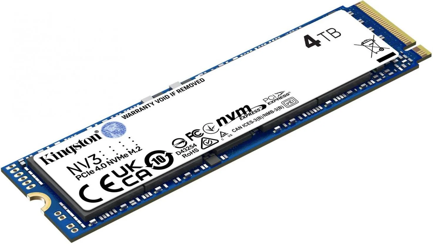 Твердотельный накопитель Kingston NV3 M.2 NVMe 4TB SNV3S4000G
