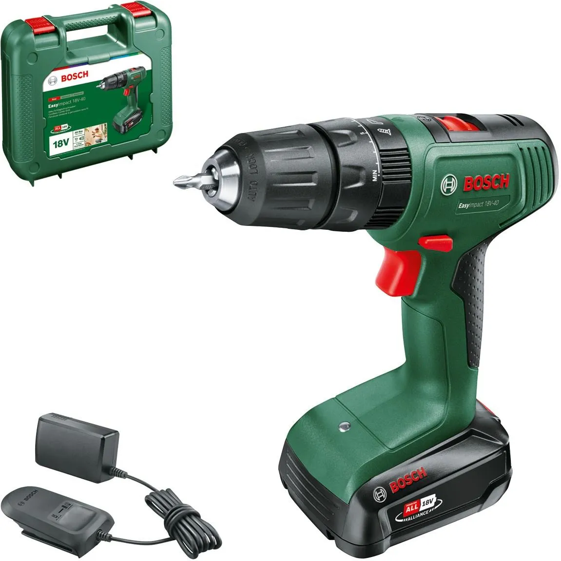 Ударная дрель-шуруповёрт Bosch EasyImpact 18V-40 06039D8101