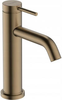 Смеситель для раковины Hansgrohe Tecturis S 110 CoolStart Push-Open, шлифованная бронза 73314140