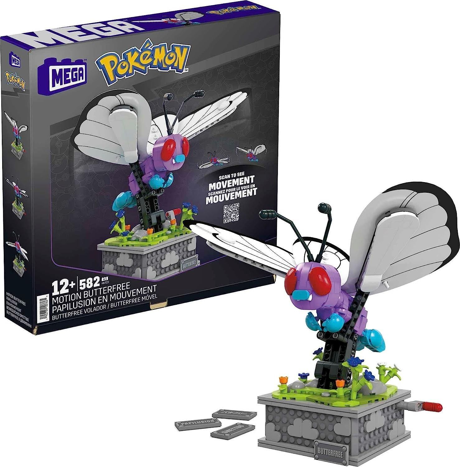 Конструктор Mega Pokemon Motion Butterfree HKT22