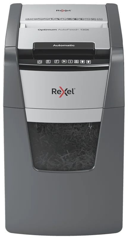 Уничтожитель бумаг Rexel Optimum AutoFeed 130X черный/серый