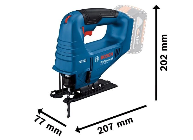 Аккумуляторная лобзиковая пила Bosch GST 183-LI Professional (06015B7020)