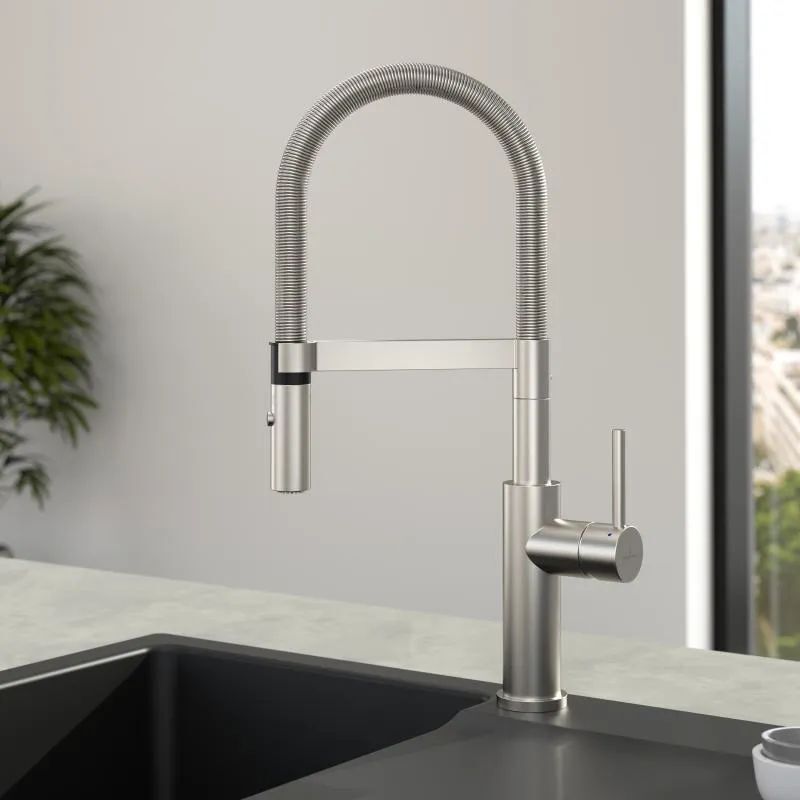 Смеситель для кухни Villeroy & Boch Steel Expert матовая нержавеющая сталь 926500LC