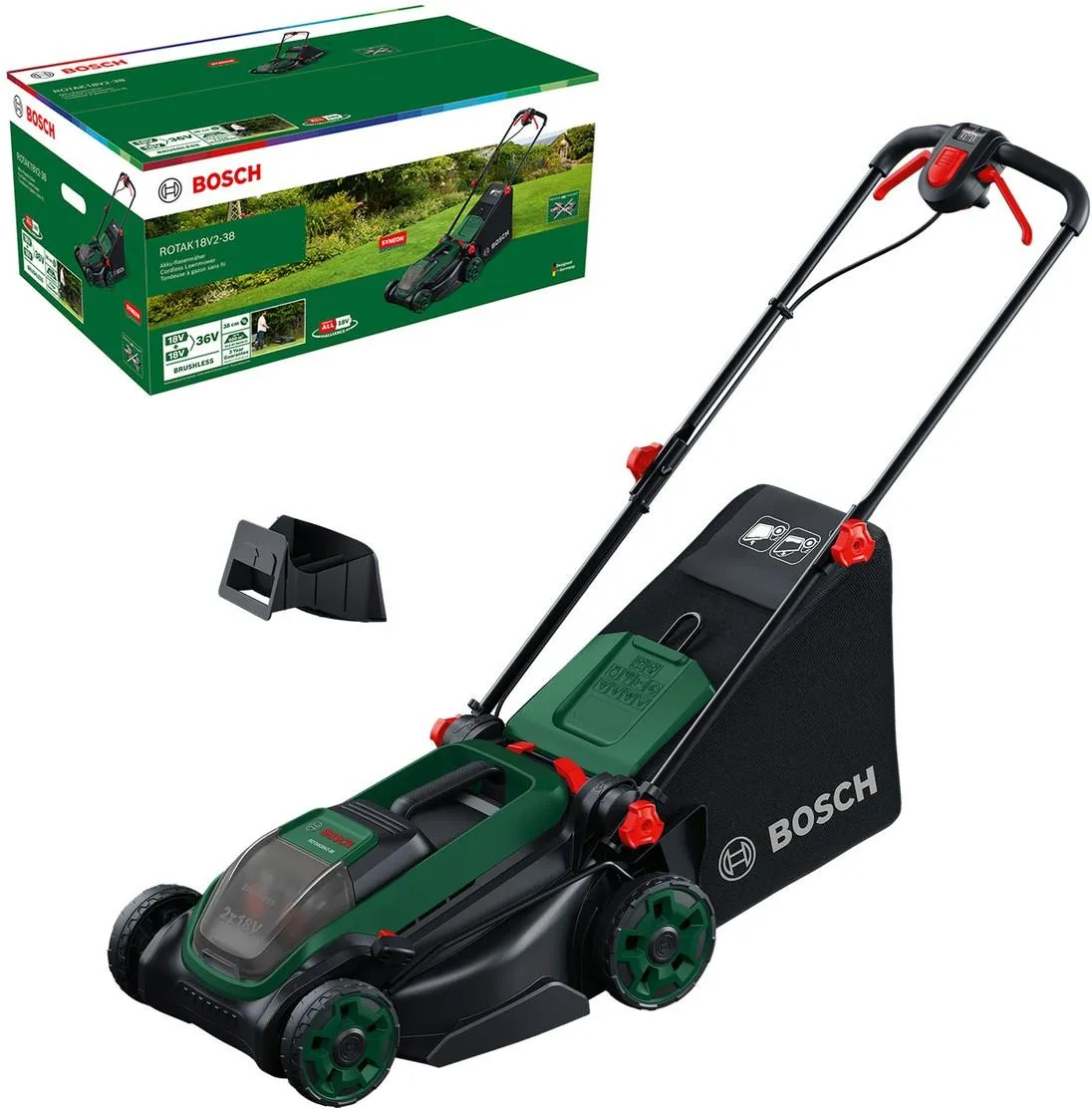 Газонокосилка аккумуляторная Bosch ROTAK18V2-38 06008B9M01