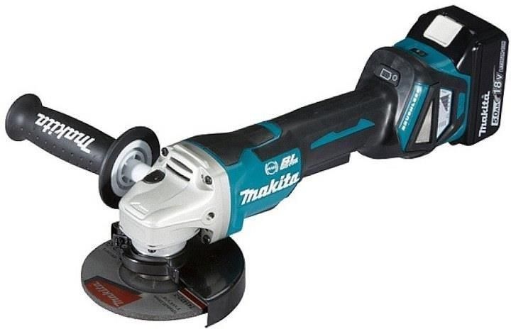Шлифмашина угловая аккумуляторная Makita DGA518RTJU,2Х5