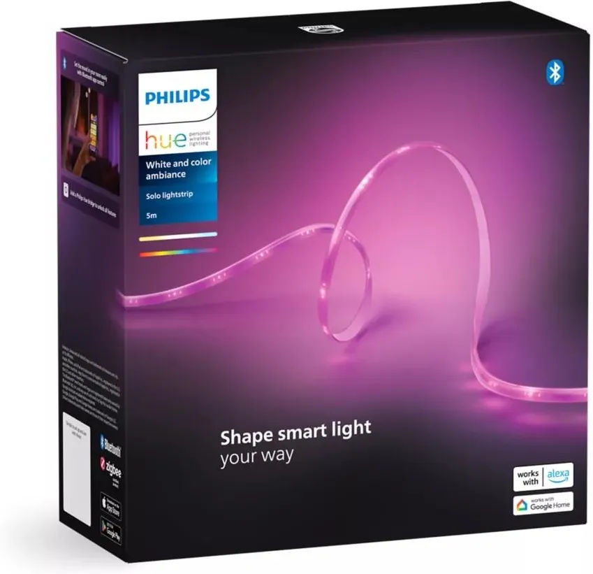 Светодиодная лента PHILIPS Hue Solo Lightstrip 5m белая 929003817002
