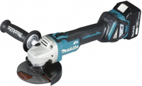 Аккумуляторная угловая шлифовальная машина Makita DGA511RFJ 18 В, 2×3,0 А·ч АКБ, ЗУ, кейс Makpac