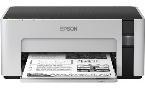 Принтер струйный Epson M1100, ч/б, A4, серый/черный
