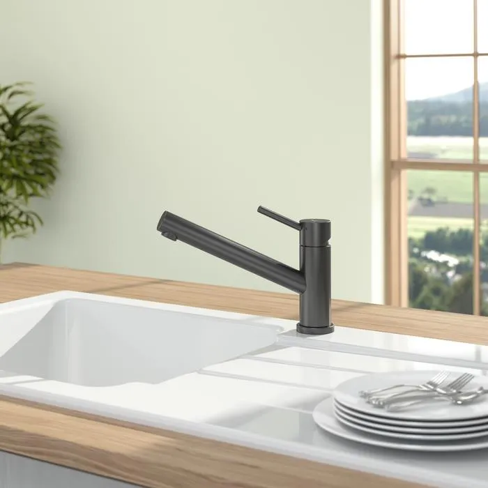 Смеситель кухонный Villeroy&Boch Como Window под окно матовый черный