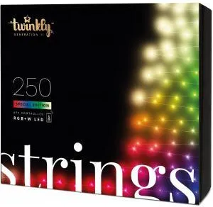 Гирлянда Twinkly Strings 250 LED RGB+W 20 м, 8056326671365