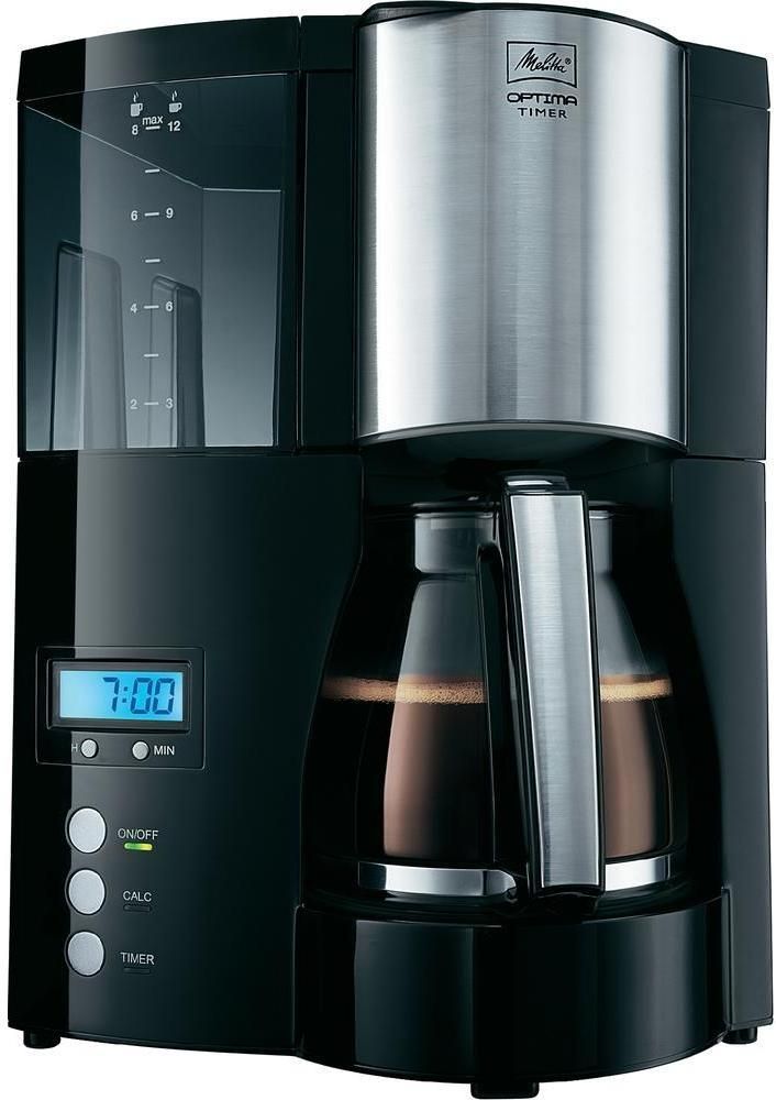 Капельная кофеварка Melitta Optima Timer 1008-01, чёрный