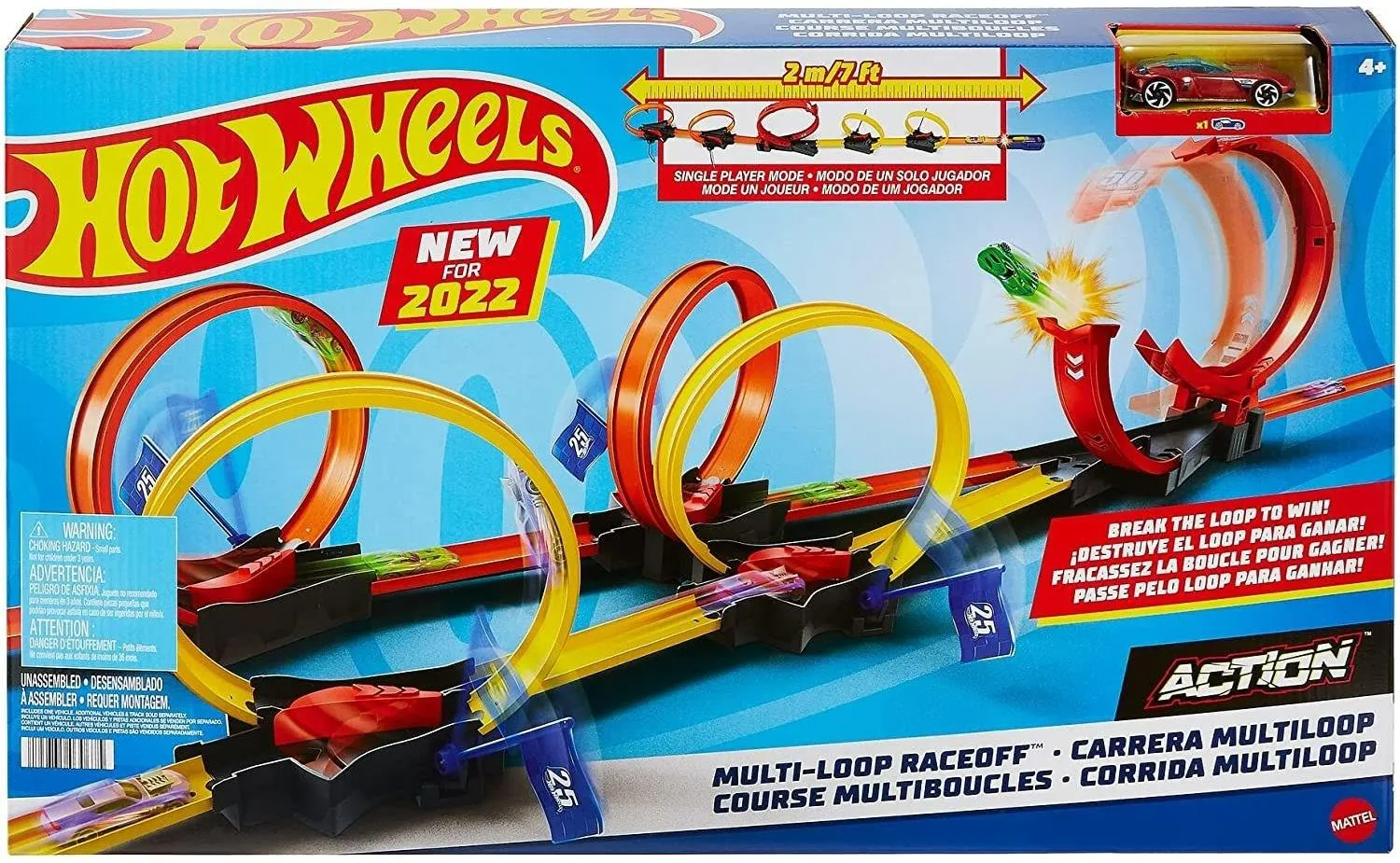 Игровой трек Hot Wheels Гоночная автомобильная трасса HDR83